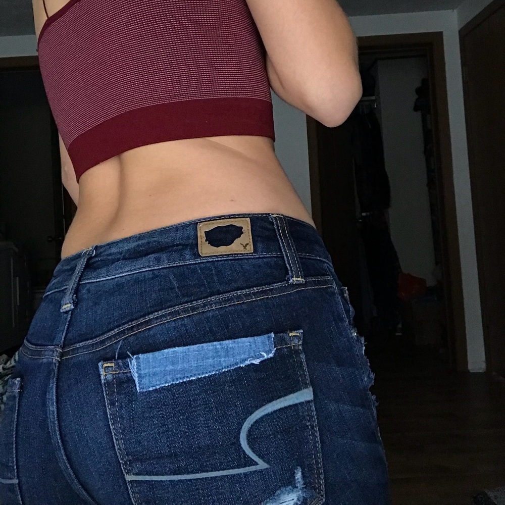 American Eagle Patchwork Jeans - image 3